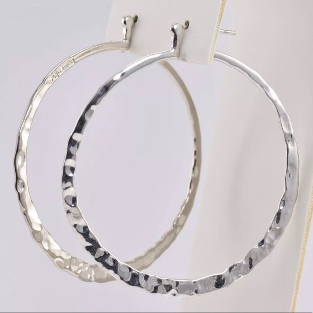 Silpada Sterling Silver Hammered Earrings P1287 - Picture 11 of 16